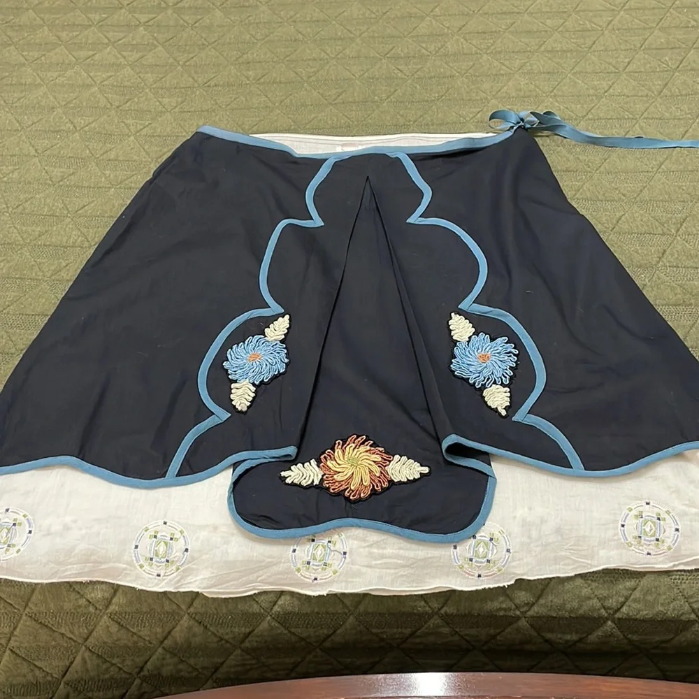 Anthropologie blue skirt 8 - Picture 12 of 14